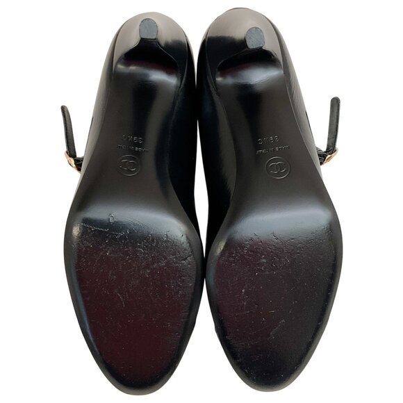Chanel Black Leather Mary Jane Pumps - Picture 6 of 6